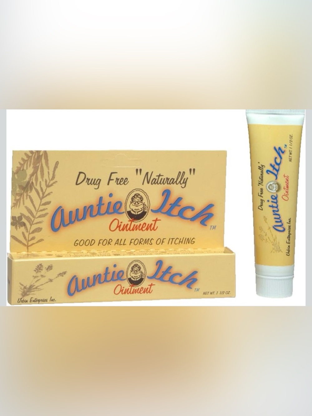 Auntie Itch Ointment Drug Free Naturally Vintage